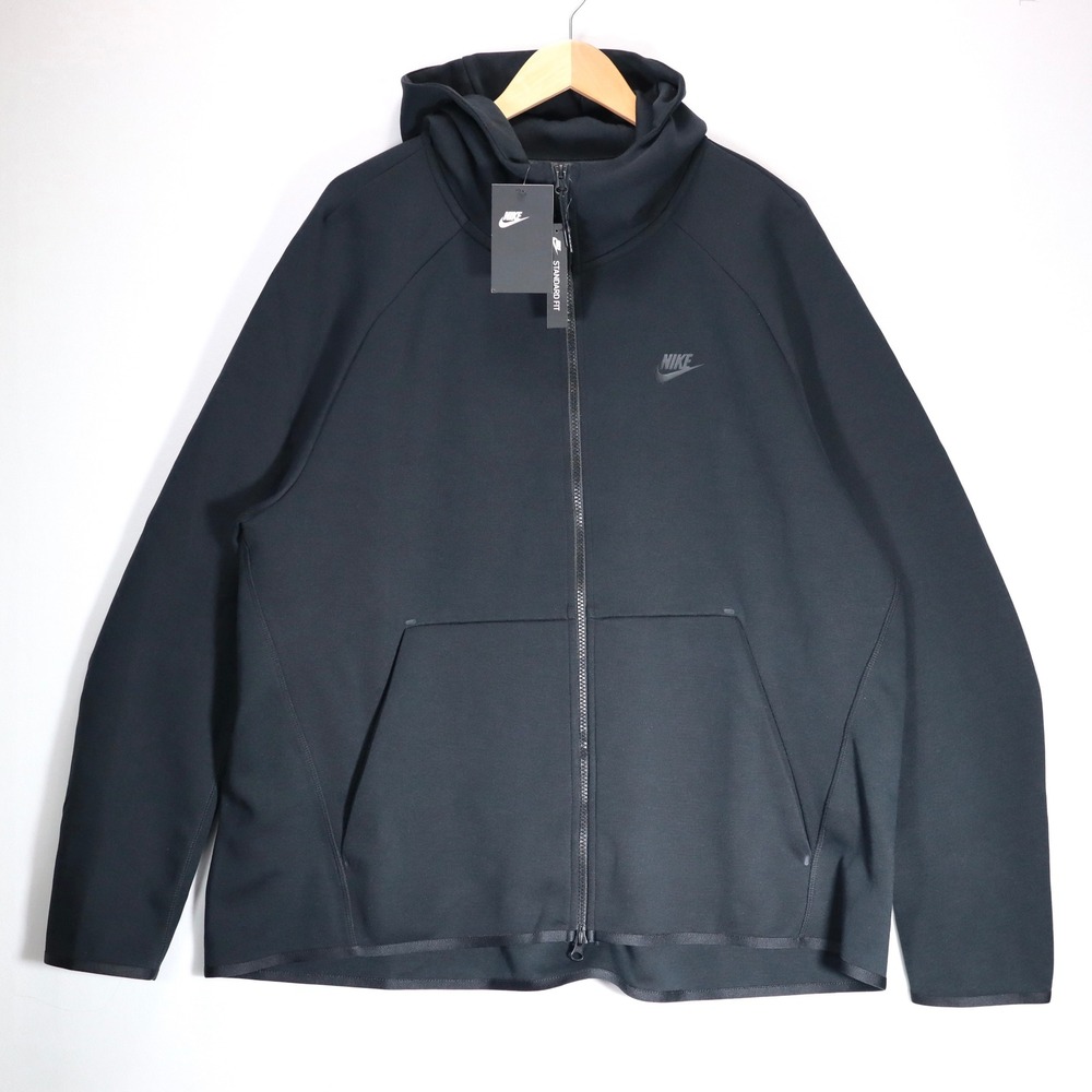 Nike Tech Fleece Hoodie Mens XXL Black Full Zip 928483-010 Activewear Sportswear